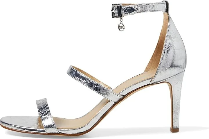MICHAEL Michael Kors Koda Sandal Women's Shoes Silver : 7 M, Synthetic/Textile - Image 5