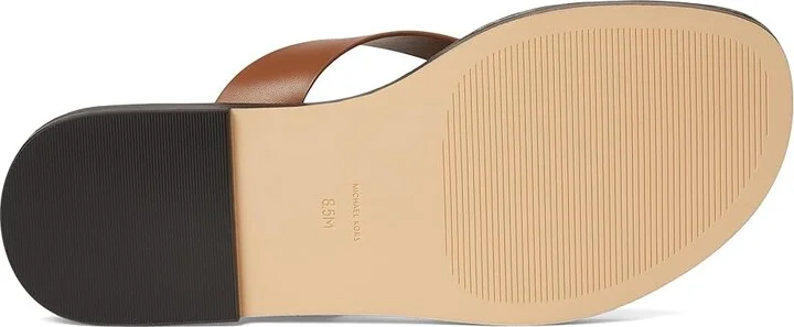 MICHAEL Michael Kors Koko Flip Flop Women's Wedge Shoes Luggage : 6.5 M, Leather - Image 3