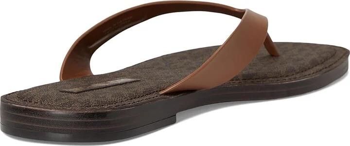MICHAEL Michael Kors Koko Flip Flop Women's Wedge Shoes Luggage : 6.5 M, Leather - Image 4