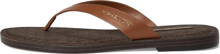 MICHAEL Michael Kors Koko Flip Flop Women's Wedge Shoes Luggage : 6.5 M, Leather - Image 6