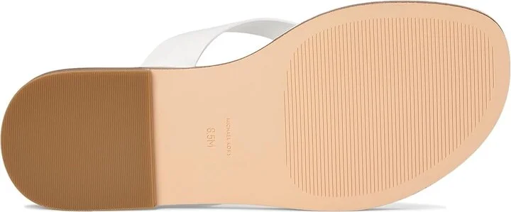 MICHAEL Michael Kors Koko Flip Flop Women's Wedge Shoes Optic White : 8.5 M, Leather - Image 3