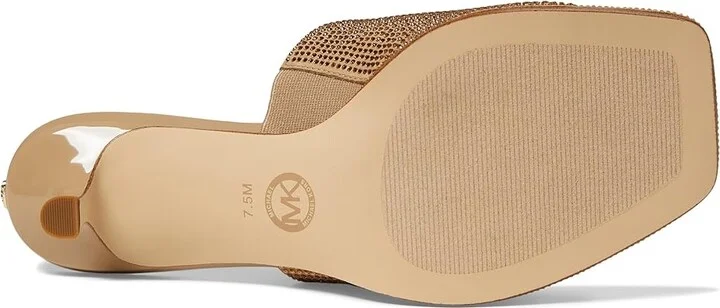 MICHAEL Michael Kors Lara Kitten Sandal Women's Sandals Camel : 8 M, Leather - Image 3