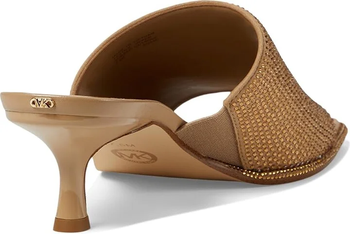 MICHAEL Michael Kors Lara Kitten Sandal Women's Sandals Camel : 8 M, Leather - Image 4