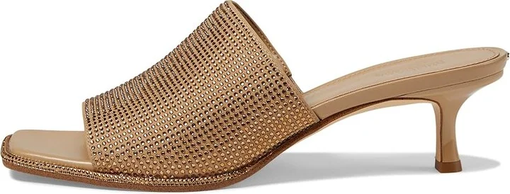 MICHAEL Michael Kors Lara Kitten Sandal Women's Sandals Camel : 8 M, Leather - Image 5
