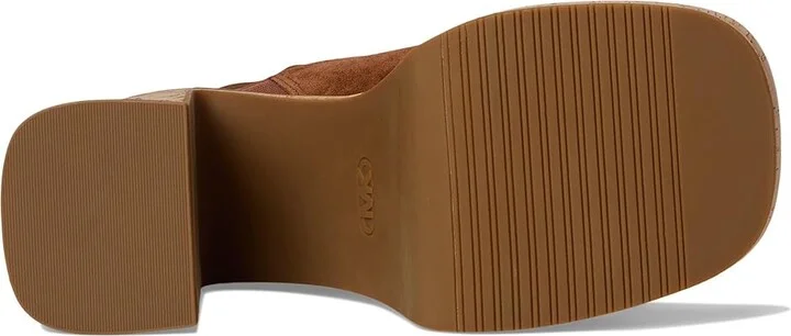 MICHAEL Michael Kors Leia Platform Sandal Women's Sandals Luggage : 5.5 M, Leather/Rubber - Image 3
