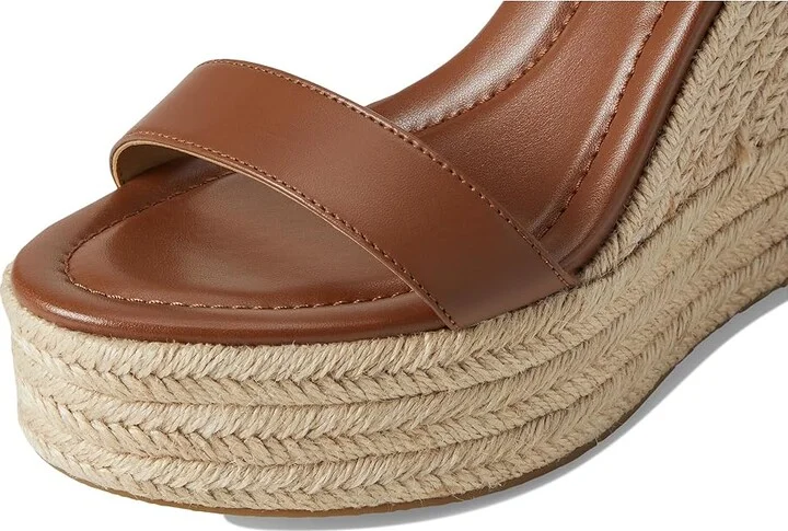MICHAEL Michael Kors Leighton Wedge Women's Shoes Luggage : 9.5 M, Leather - Image 7