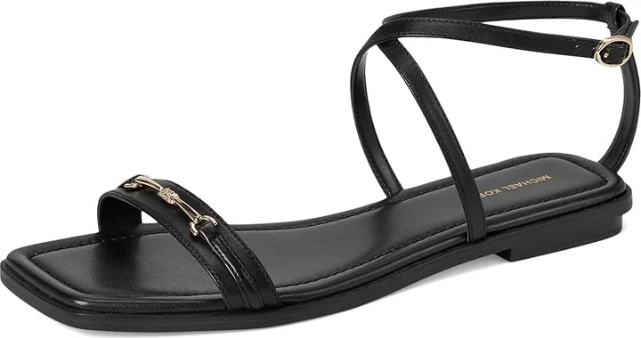 MICHAEL Michael Kors Lena Flat Sandal Women's Sandals Black : 9 M - Image 5