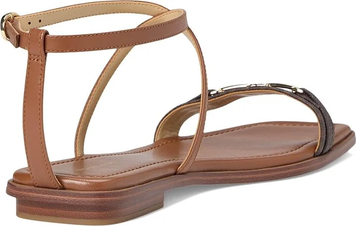 MICHAEL Michael Kors Lena Flat Sandal Women's Sandals Brown/Luggage : 9.5 M - Image 4