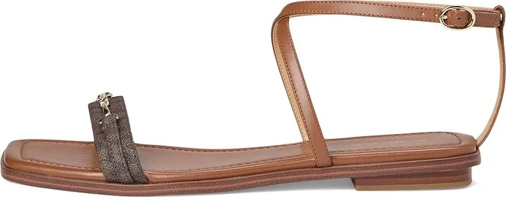 MICHAEL Michael Kors Lena Flat Sandal Women's Sandals Brown/Luggage : 9.5 M - Image 6