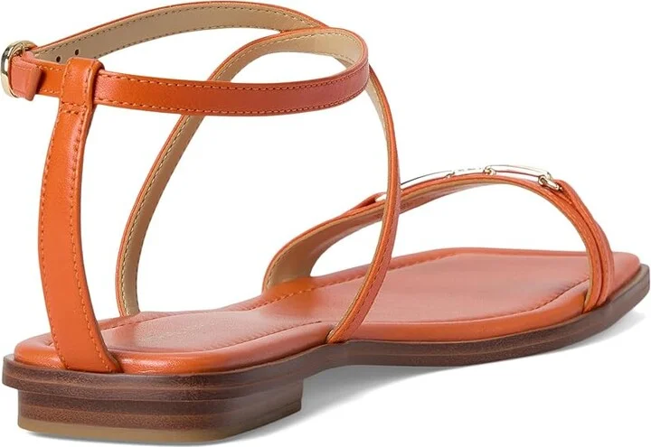 MICHAEL Michael Kors Lena Flat Sandal Women's Sandals Orange Punch : 9 M - Image 4
