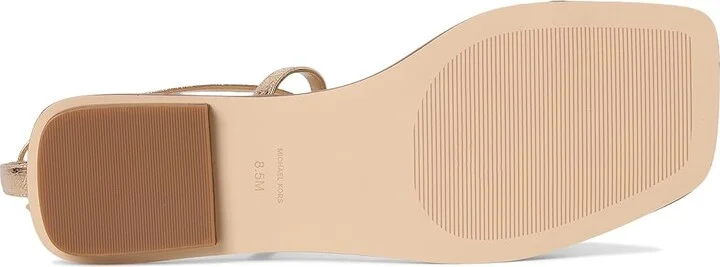 MICHAEL Michael Kors Lena Flat Sandal Women's Sandals Pale Gold : 9 M - Image 3