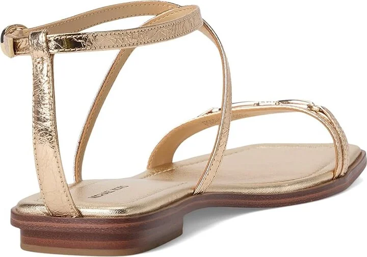 MICHAEL Michael Kors Lena Flat Sandal Women's Sandals Pale Gold : 9 M - Image 4