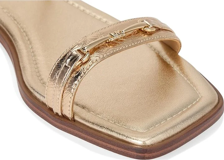 MICHAEL Michael Kors Lena Flat Sandal Women's Sandals Pale Gold : 9 M - Image 7