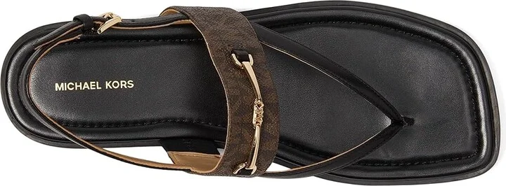 MICHAEL Michael Kors Lena Sandal Women's Sandals Black/Brown : 10 M, Synthetic - Image 2