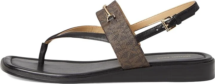 MICHAEL Michael Kors Lena Sandal Women's Sandals Black/Brown : 10 M, Synthetic - Image 6