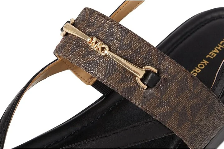 MICHAEL Michael Kors Lena Sandal Women's Sandals Black/Brown : 10 M, Synthetic - Image 7