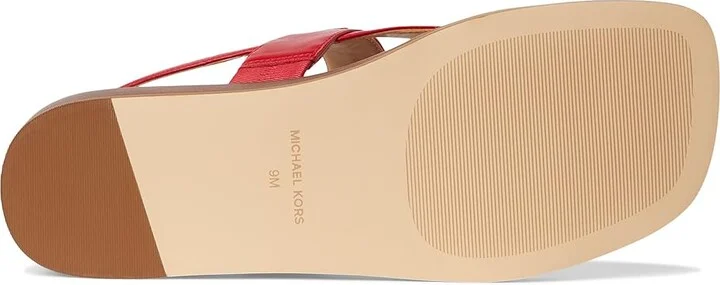 MICHAEL Michael Kors Lena Sandal Women's Sandals Crimson : 9 M, Synthetic - Image 3