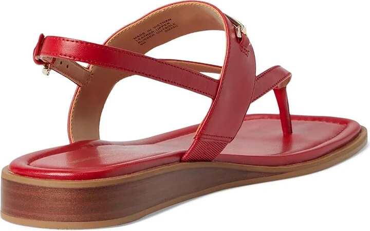 MICHAEL Michael Kors Lena Sandal Women's Sandals Crimson : 9 M, Synthetic - Image 4