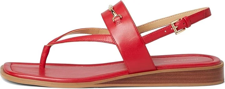 MICHAEL Michael Kors Lena Sandal Women's Sandals Crimson : 9 M, Synthetic - Image 6