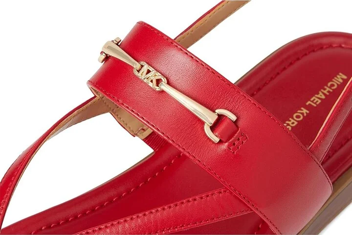MICHAEL Michael Kors Lena Sandal Women's Sandals Crimson : 9 M, Synthetic - Image 7