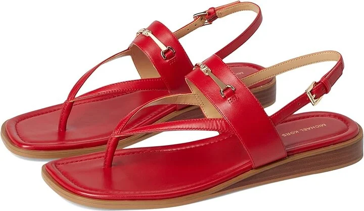 MICHAEL Michael Kors Lena Sandal Women's Sandals Crimson : 9 M, Synthetic