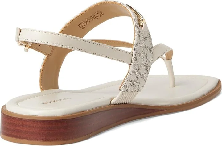 MICHAEL Michael Kors Lena Sandal Women's Sandals Vanilla/Cream : 6 M, Synthetic - Image 4