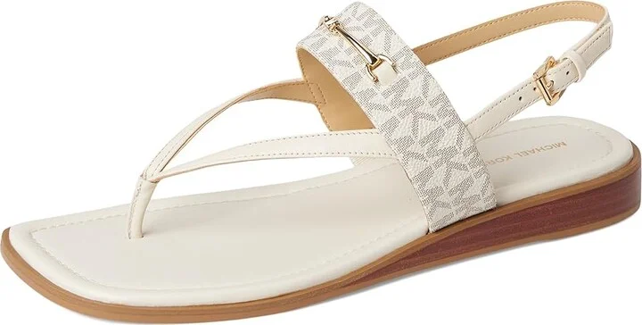 MICHAEL Michael Kors Lena Sandal Women's Sandals Vanilla/Cream : 6 M, Synthetic - Image 5