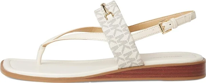 MICHAEL Michael Kors Lena Sandal Women's Sandals Vanilla/Cream : 6 M, Synthetic - Image 6