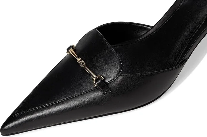 MICHAEL Michael Kors Lena Sling Pump High Women's Heels Black : 10 M, Leather - Image 7