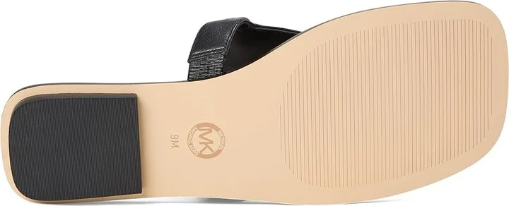 MICHAEL Michael Kors Lena Thong Women's Sandals Black : 9.5 M, Leather - Image 3