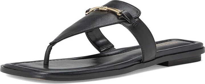 MICHAEL Michael Kors Lena Thong Women's Sandals Black : 9.5 M, Leather - Image 5