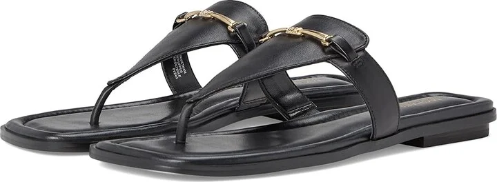 MICHAEL Michael Kors Lena Thong Women's Sandals Black : 9.5 M, Leather