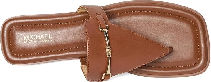 MICHAEL Michael Kors Lena Thong Women's Sandals Luggage : 7 M, Leather - Image 2