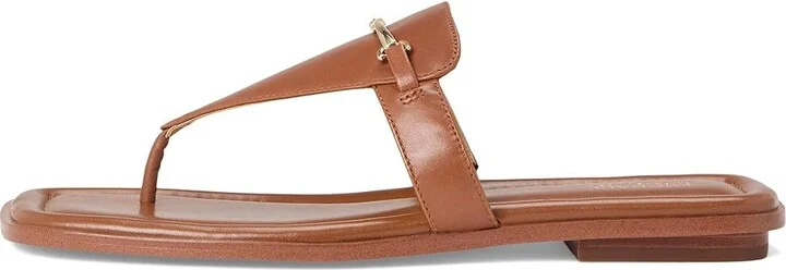 MICHAEL Michael Kors Lena Thong Women's Sandals Luggage : 7 M, Leather - Image 6