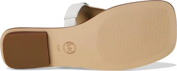 MICHAEL Michael Kors Lena Thong Women's Sandals Optic White 1 : 9.5 M, Leather - Image 3