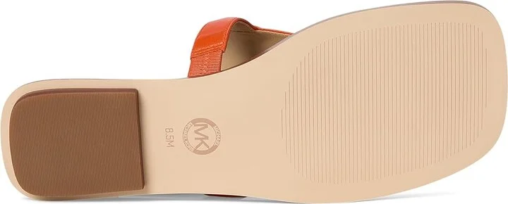 MICHAEL Michael Kors Lena Thong Women's Sandals Orange Punch : 7.5 M, Leather - Image 3