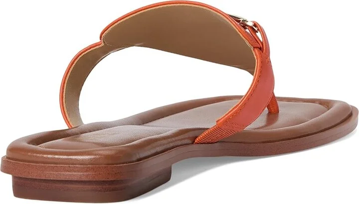 MICHAEL Michael Kors Lena Thong Women's Sandals Orange Punch : 7.5 M, Leather - Image 4