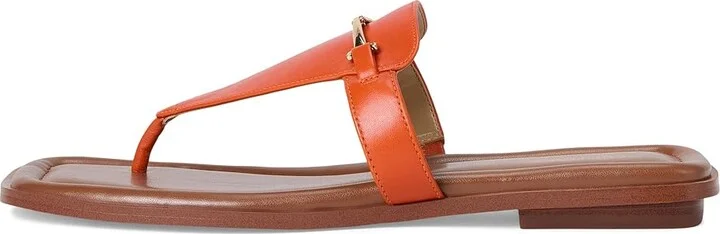 MICHAEL Michael Kors Lena Thong Women's Sandals Orange Punch : 7.5 M, Leather - Image 6
