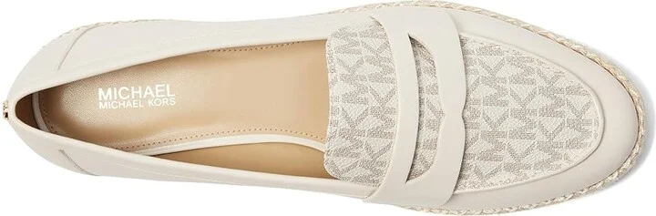 MICHAEL Michael Kors Lennon Espadrille Women's Shoes Vanilla : 7 M, Leather - Image 2