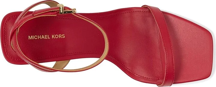 MICHAEL Michael Kors Liana Mid Sandal Women's Sandals Crimson : 5.5 M, Leather - Image 2