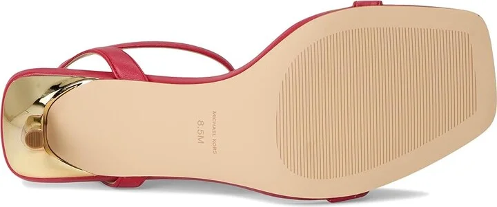 MICHAEL Michael Kors Liana Mid Sandal Women's Sandals Crimson : 5.5 M, Leather - Image 3