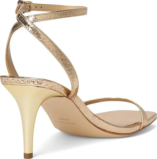 MICHAEL Michael Kors Liana Mid Sandal Women's Sandals Pale Gold : 5.5 M, Leather - Image 4