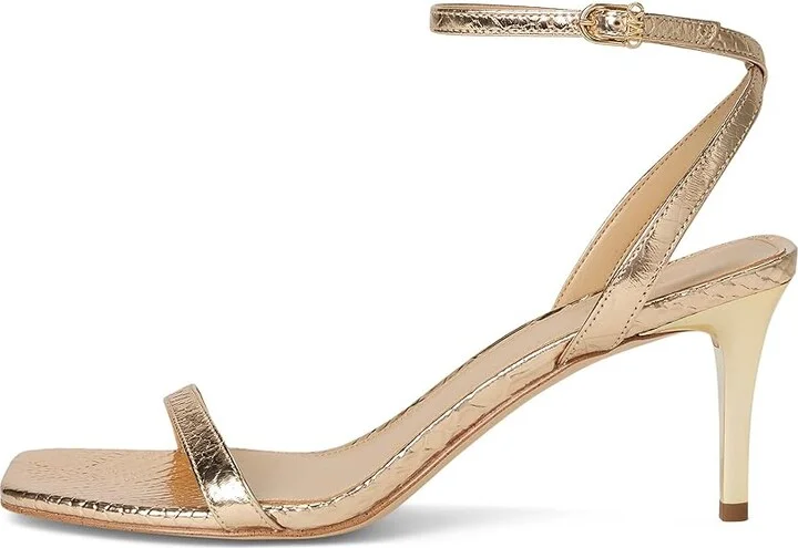 MICHAEL Michael Kors Liana Mid Sandal Women's Sandals Pale Gold : 5.5 M, Leather - Image 6