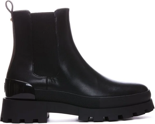 Michael Michael Kors Logo Embossed Chelsea Boots