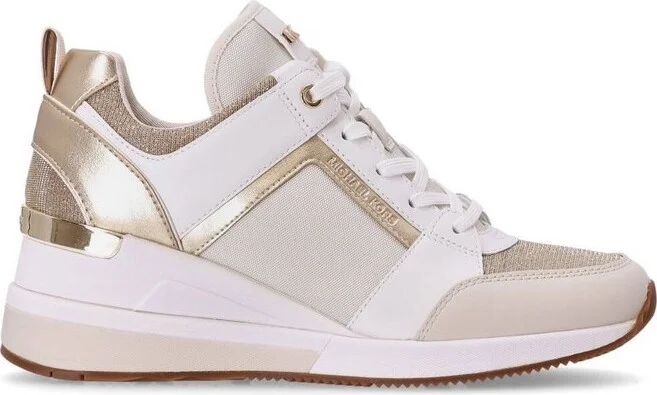 Michael Michael Kors Logo Patch Wedge-Heel Sneakers