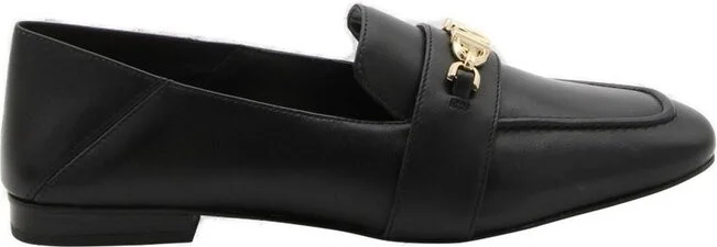 Michael Michael Kors Logo Plaque Square-Toe Loafers
