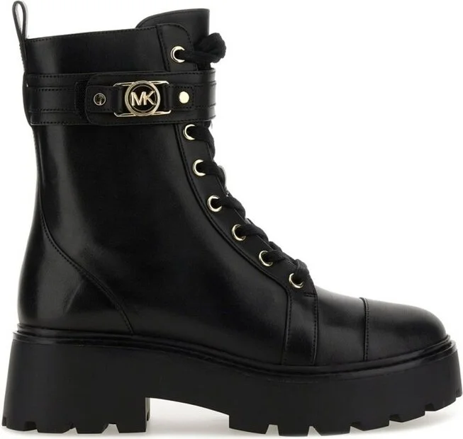 Michael Michael Kors Logo Plaque Zipped Boots