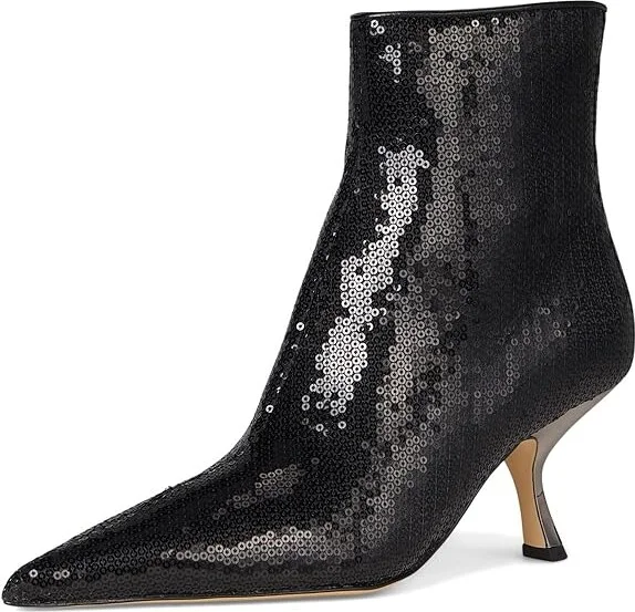 MICHAEL Michael Kors Luna Bootie Women's Boots Black 1 : 8 M, Leather/Rubber - Image 5