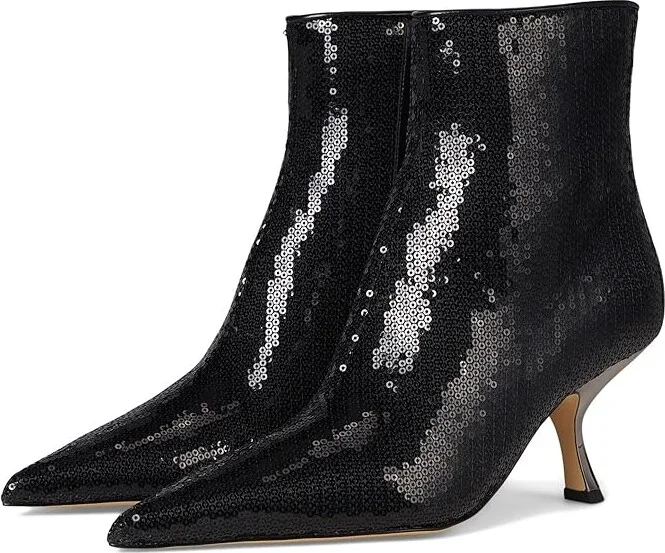 MICHAEL Michael Kors Luna Bootie Women's Boots Black 1 : 8 M, Leather/Rubber