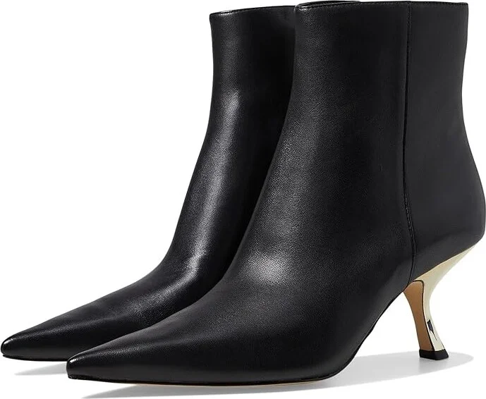 MICHAEL Michael Kors Luna Bootie Women's Boots Black : 6 M, Leather/Rubber